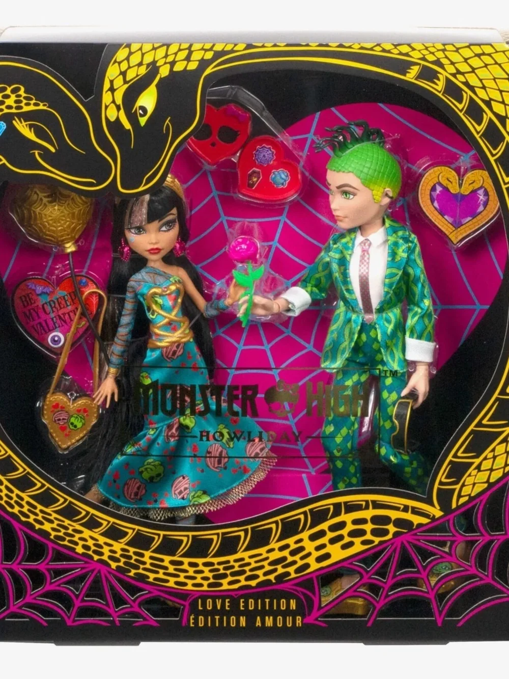 2023 Monster High Cleo and Deuce Howliday Love Edition 2 Pack NIB SEALED